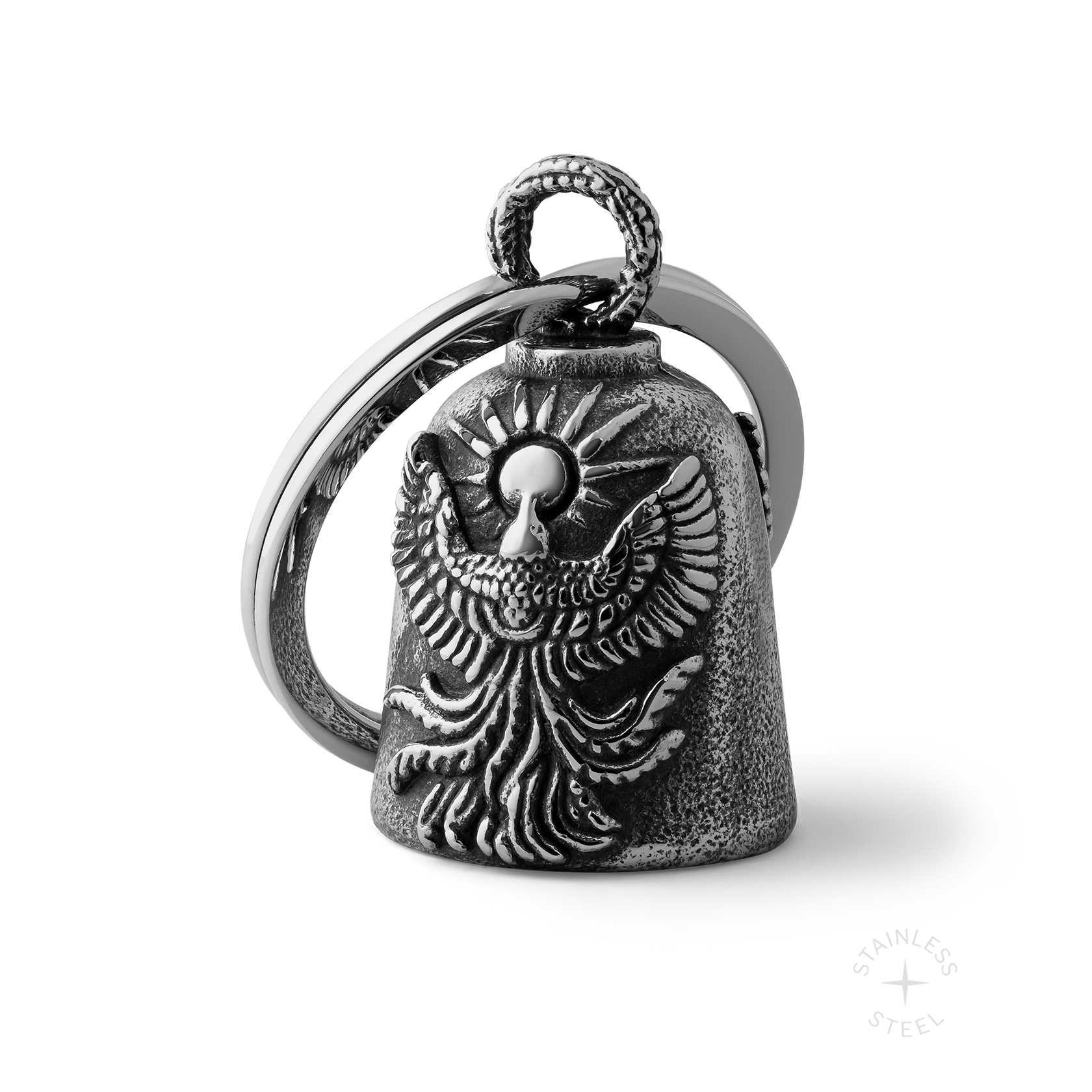 Stainless Steel Biker bell keychain accessory