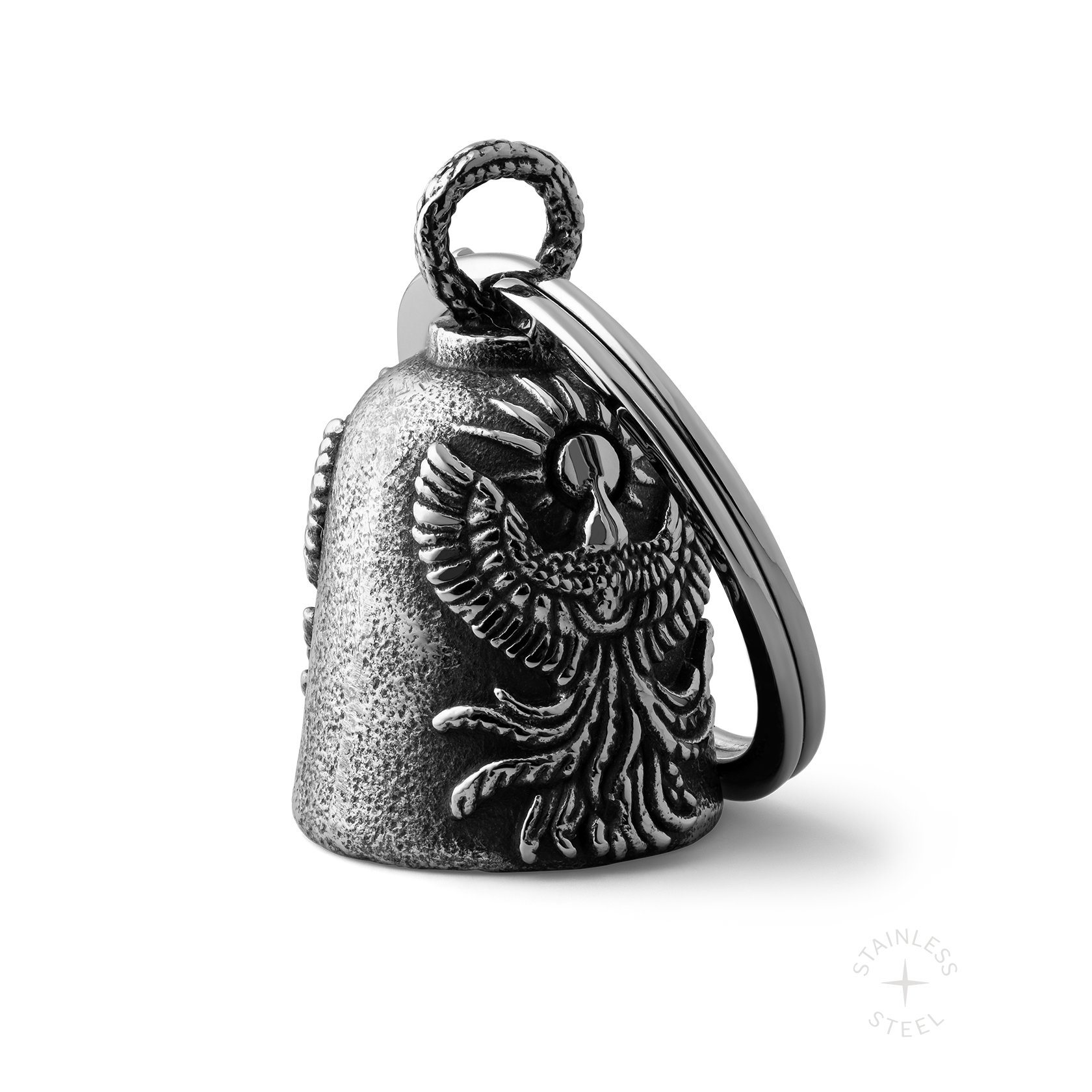 Stainless Steel Biker bell keychain accessory