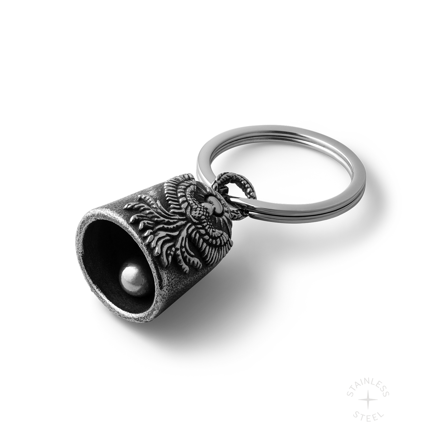 Stainless Steel Biker bell keychain accessory