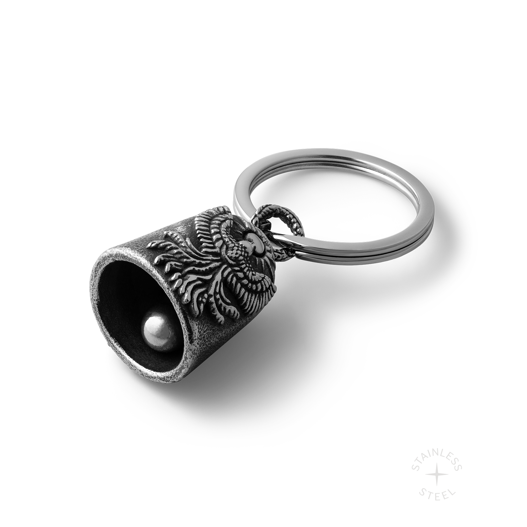 Stainless Steel Biker bell keychain accessory