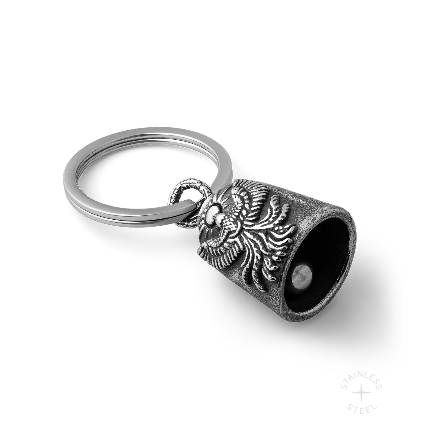 Stainless Steel Biker bell keychain accessory