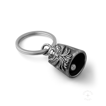Stainless Steel Biker bell keychain accessory