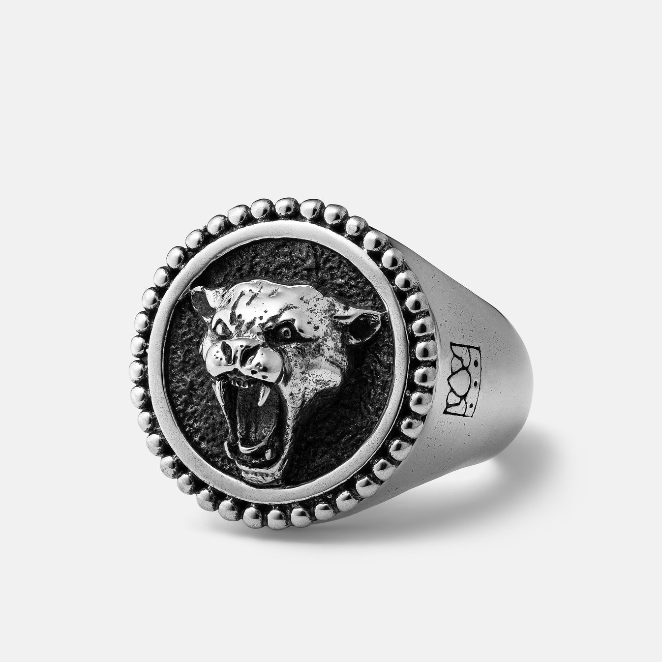 "Hyo" Men's Sterling Silver Ring Clocks and Colours