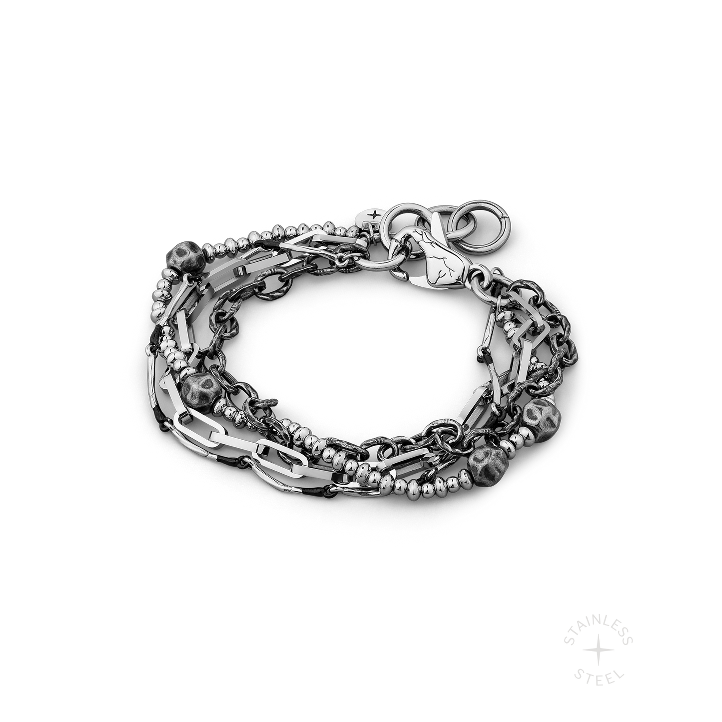 Iron Vein Stainless Steel Chain Bracelet