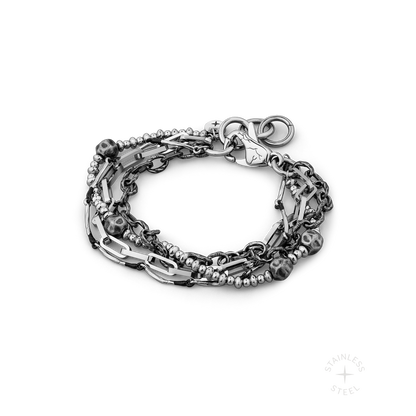 Iron Vein Stainless Steel Chain Bracelet