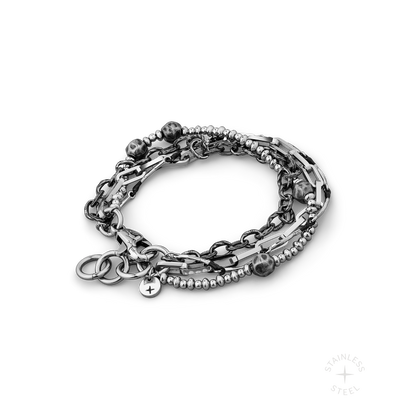Iron Vein Stainless Steel Chain Bracelet