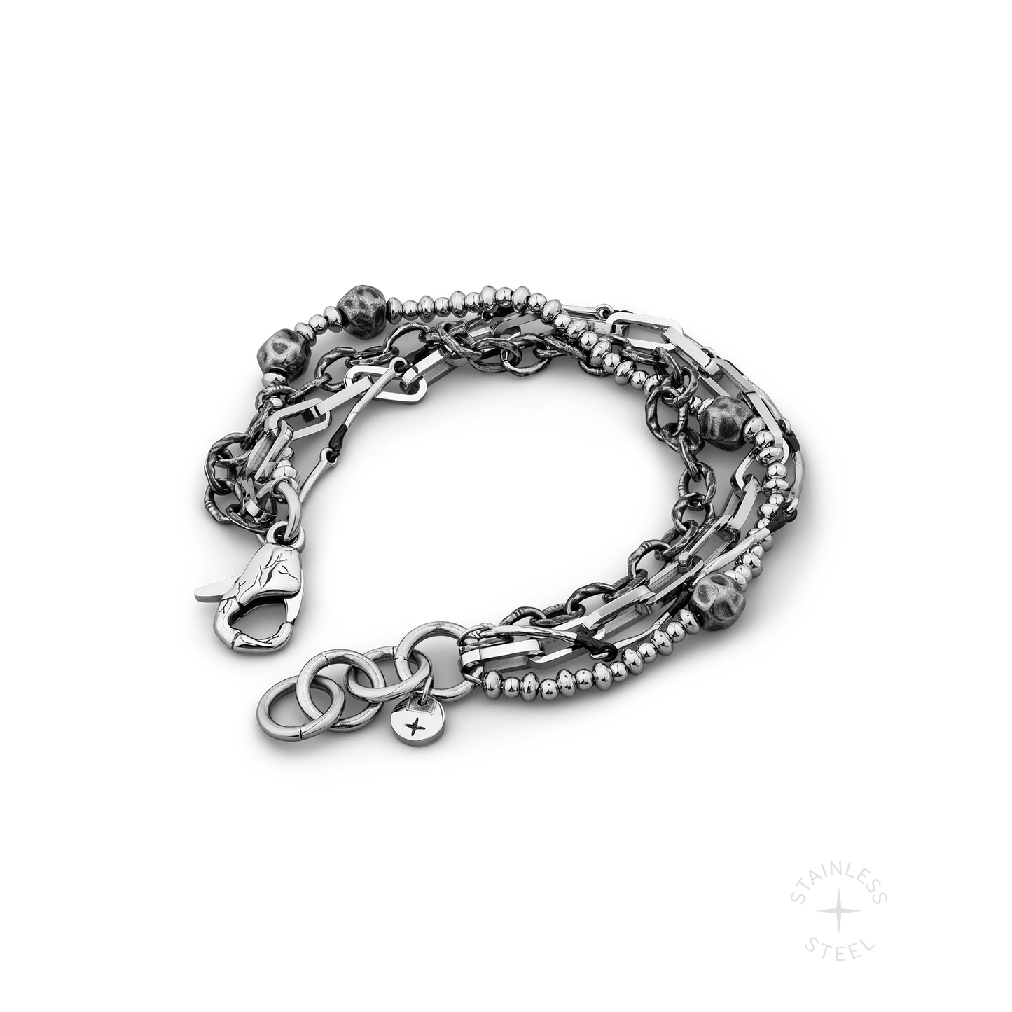 Iron Vein Stainless Steel Chain Bracelet