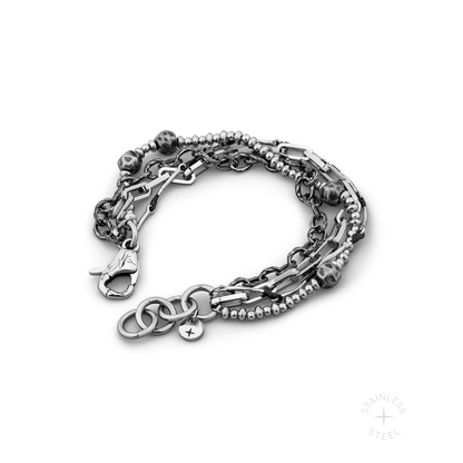 Iron Vein Stainless Steel Chain Bracelet