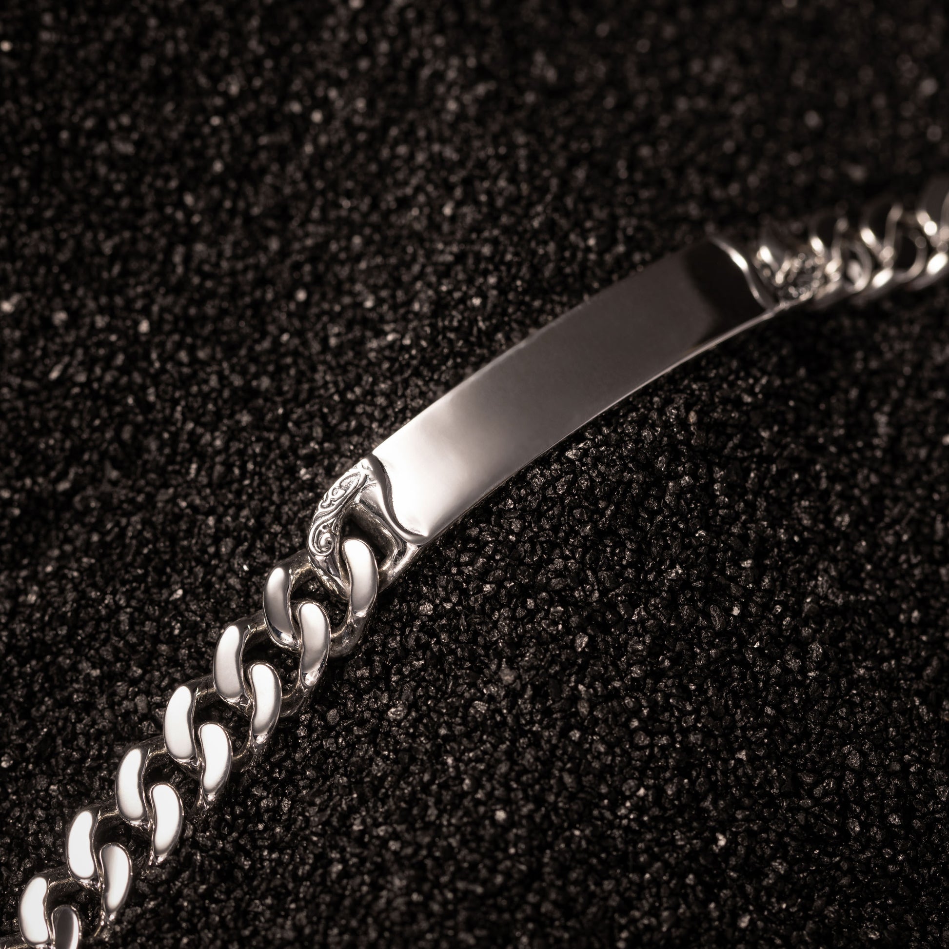 Meridian Sterling Silver ID Tag Bracelet