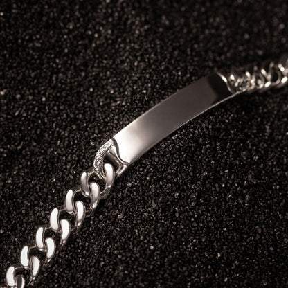 Meridian Sterling Silver ID Tag Bracelet