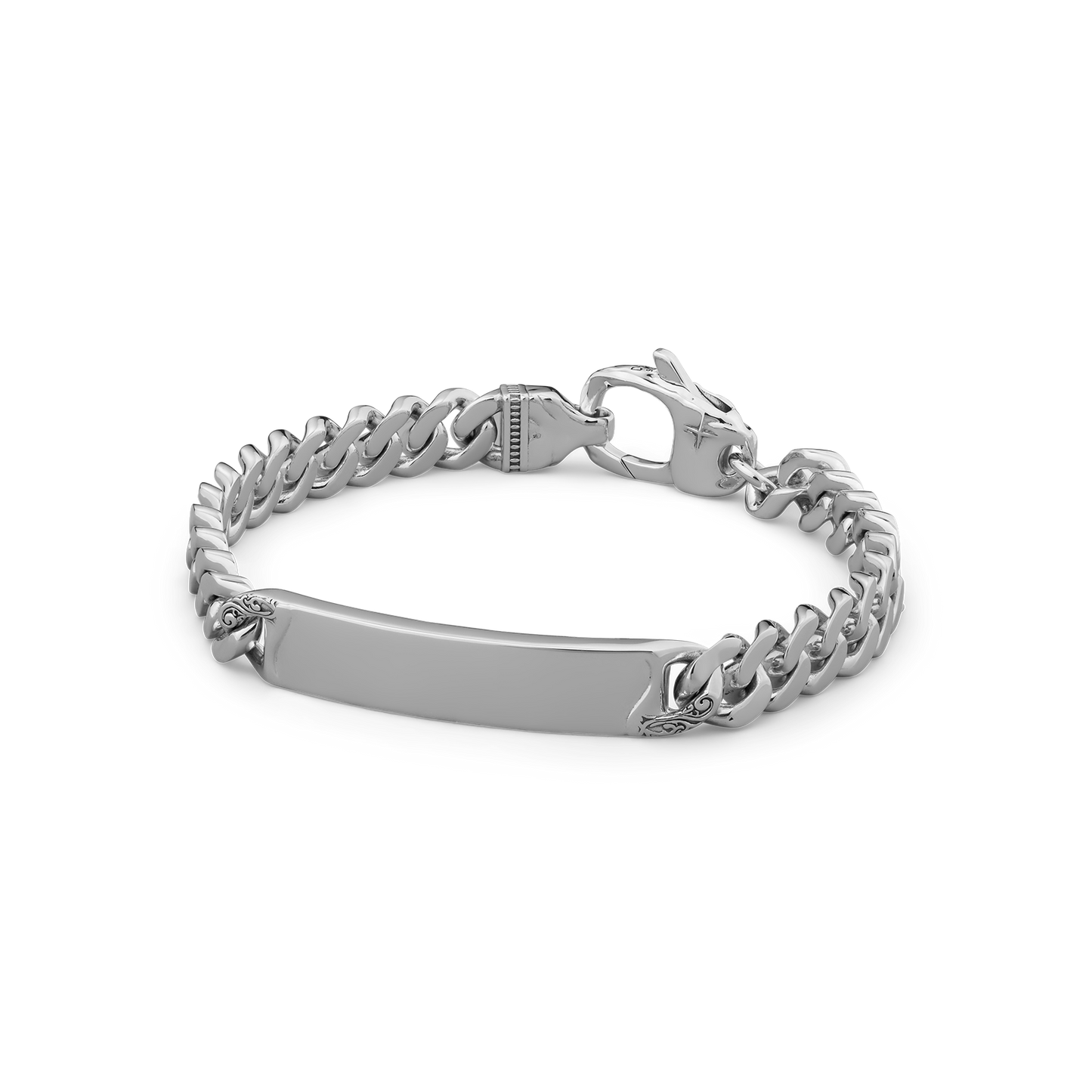 Meridian Sterling Silver ID Tag Bracelet