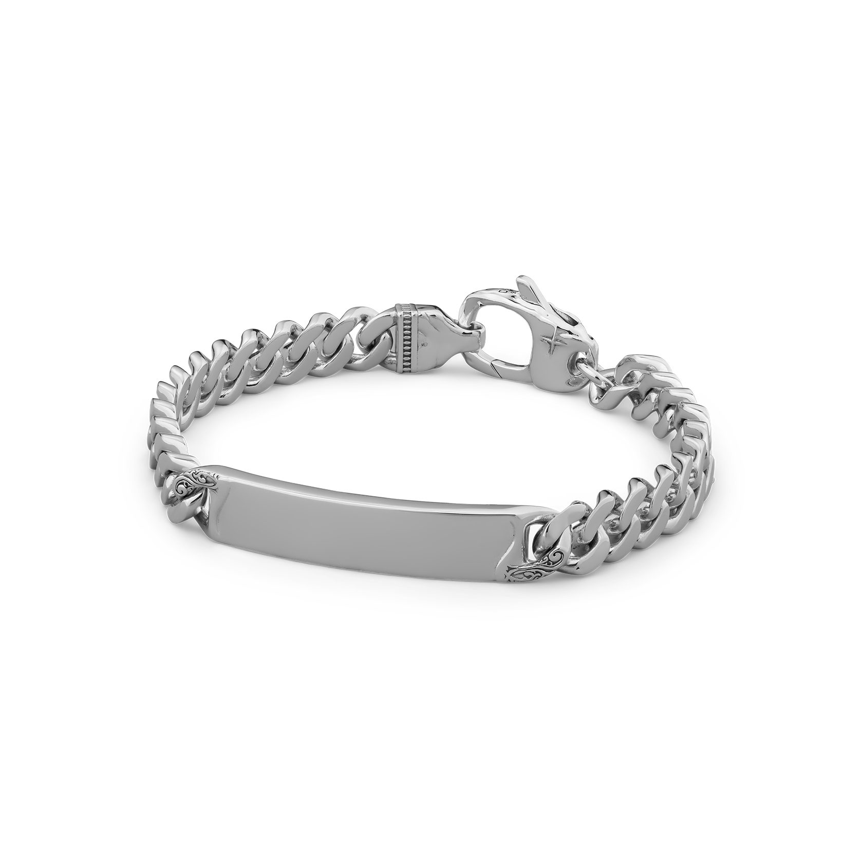 Meridian Sterling Silver ID Tag Bracelet