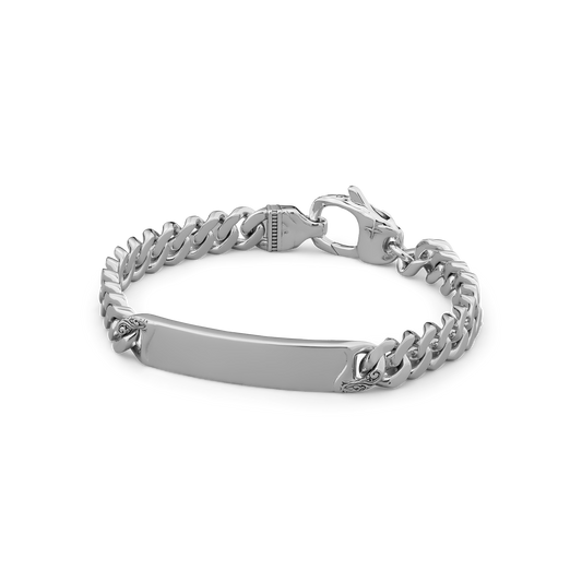 Meridian Sterling Silver ID Tag Bracelet