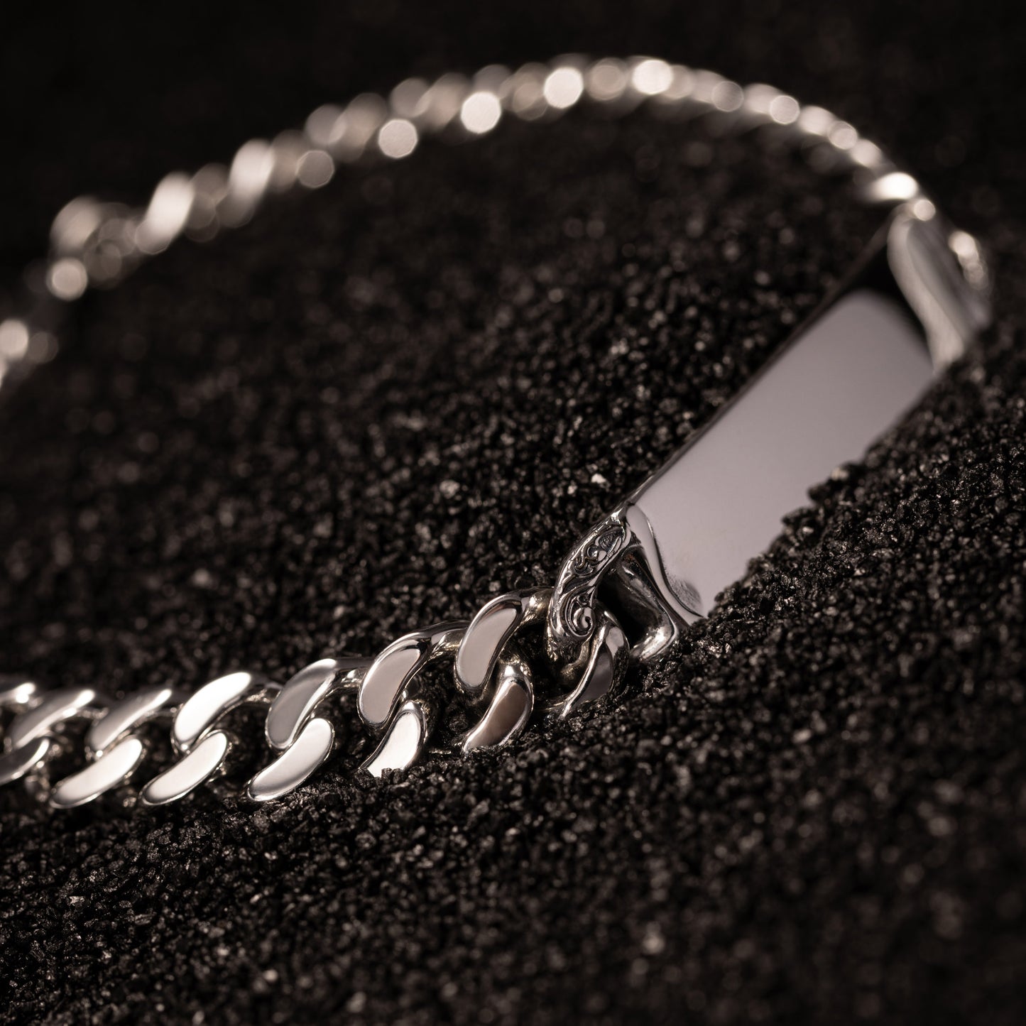 Meridian Sterling Silver ID Tag Bracelet