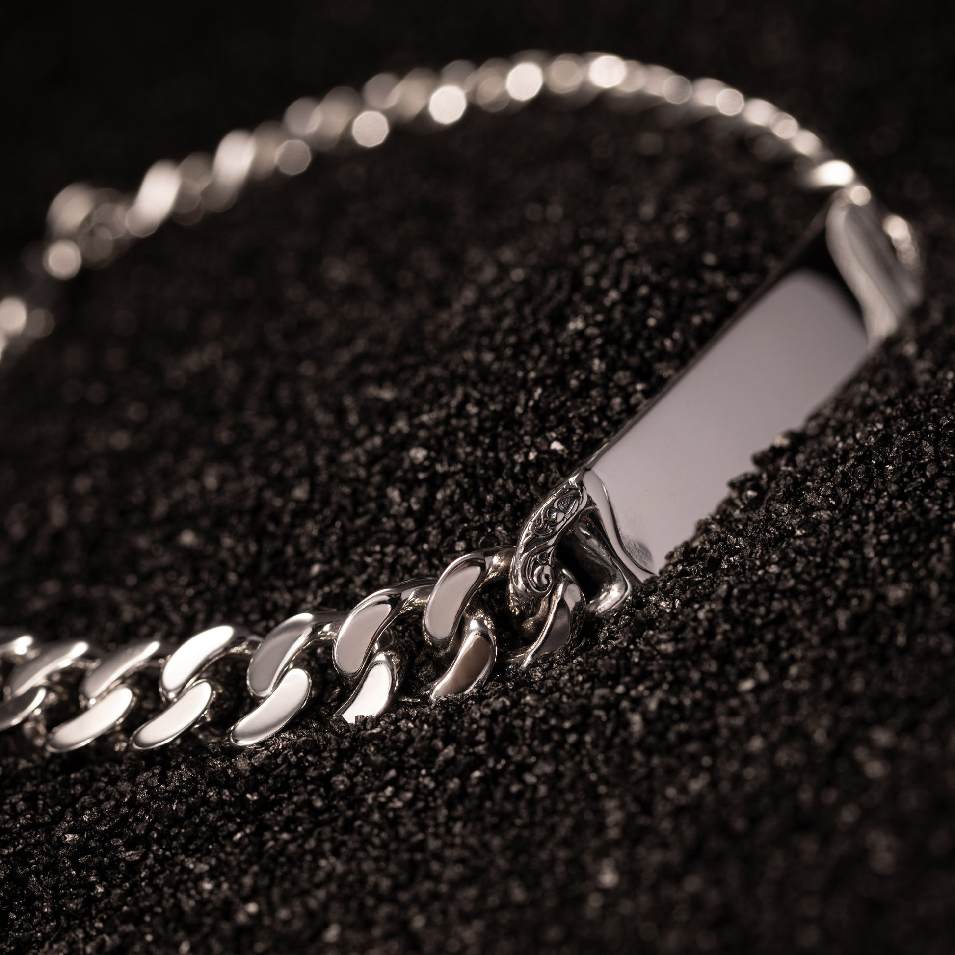 Meridian Sterling Silver ID Tag Bracelet