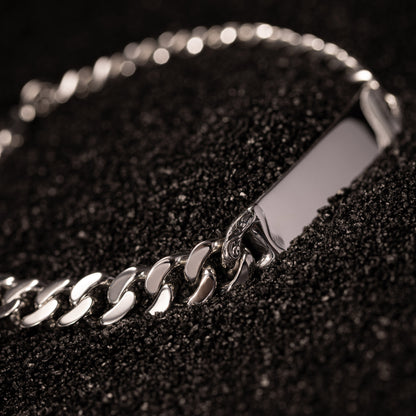 Meridian Sterling Silver ID Tag Bracelet
