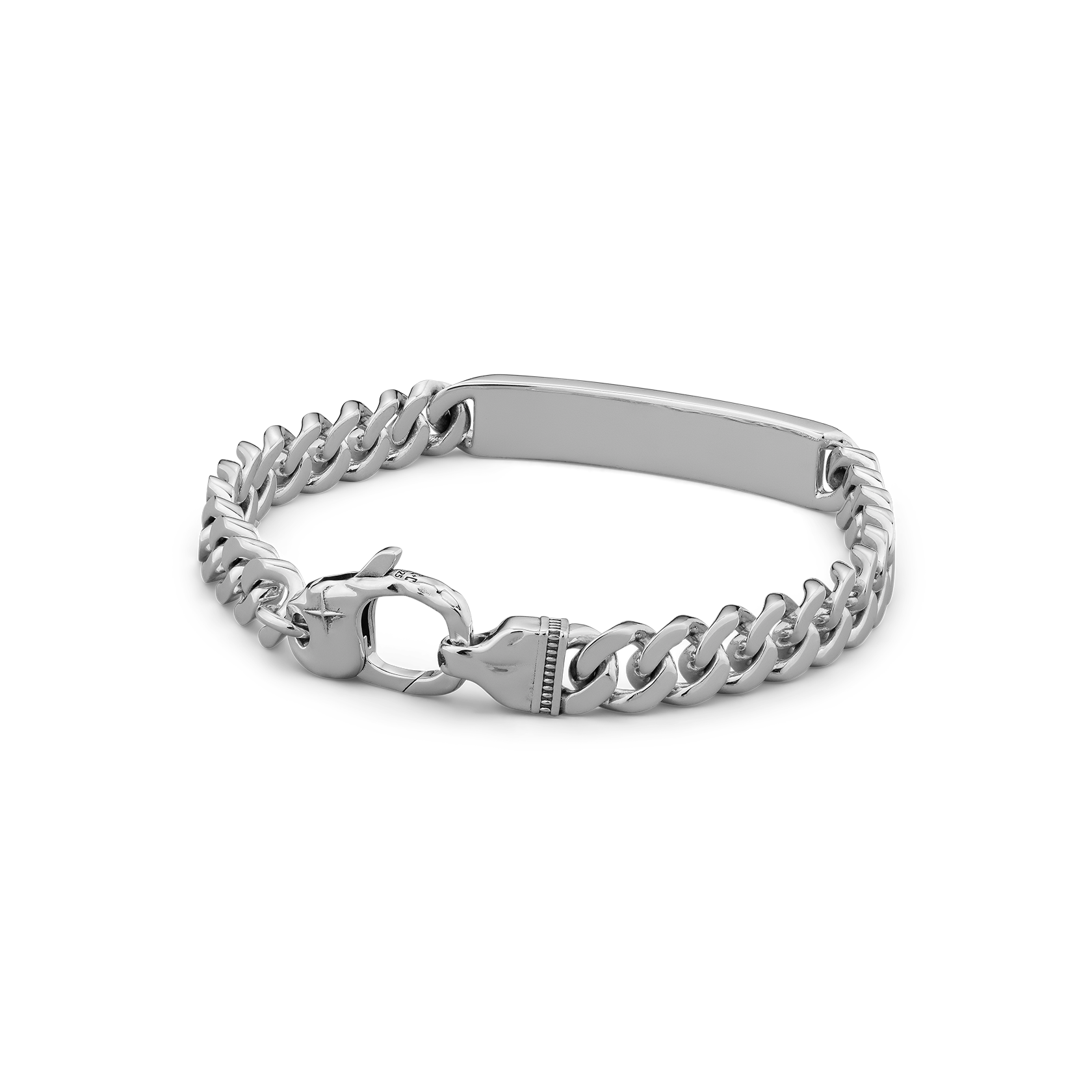 Meridian Sterling Silver ID Tag Bracelet