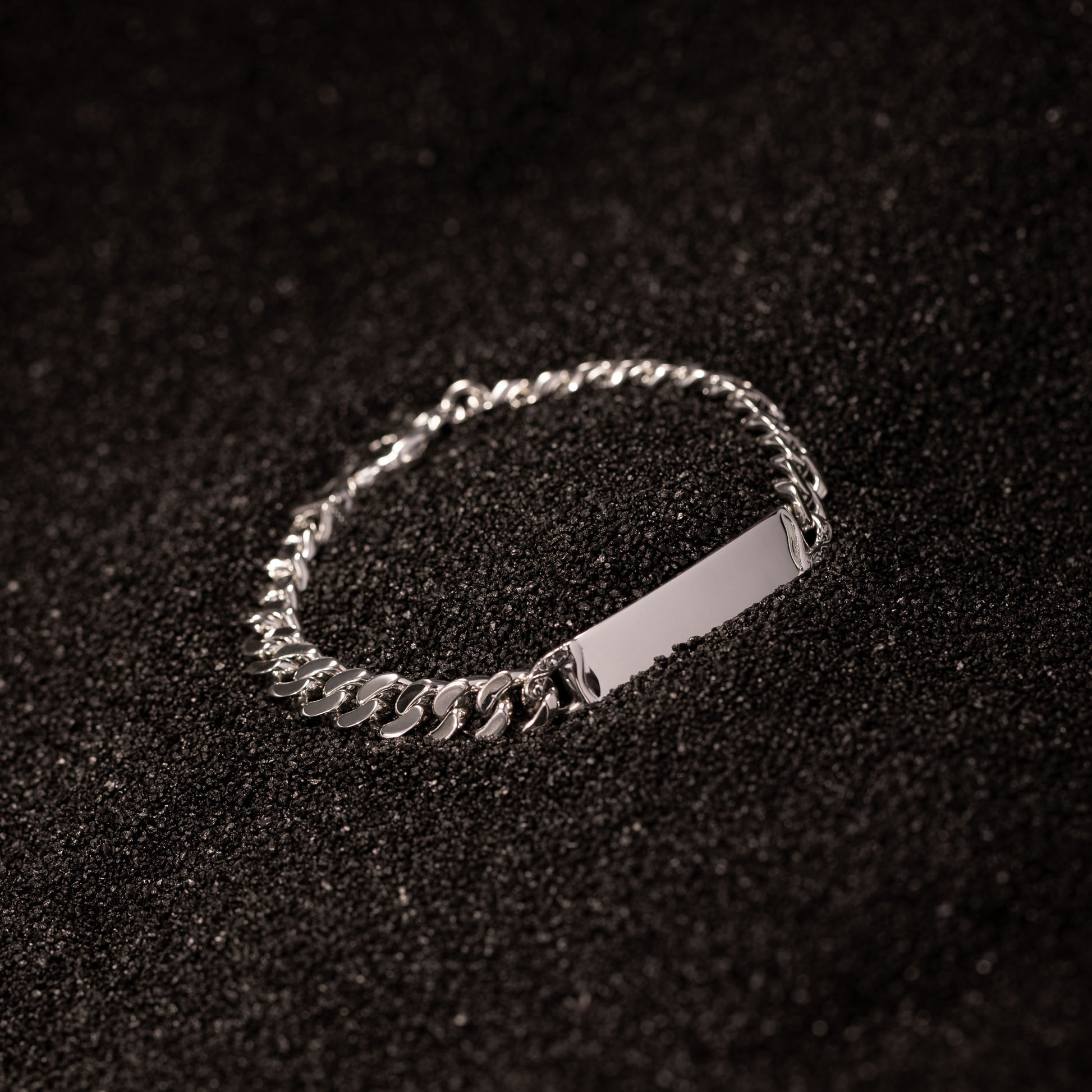 Meridian Sterling Silver ID Tag Bracelet