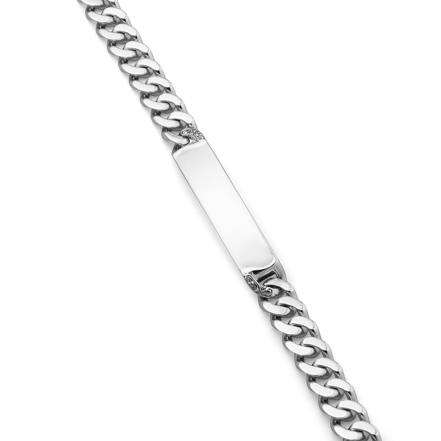 Meridian Sterling Silver ID Tag Bracelet