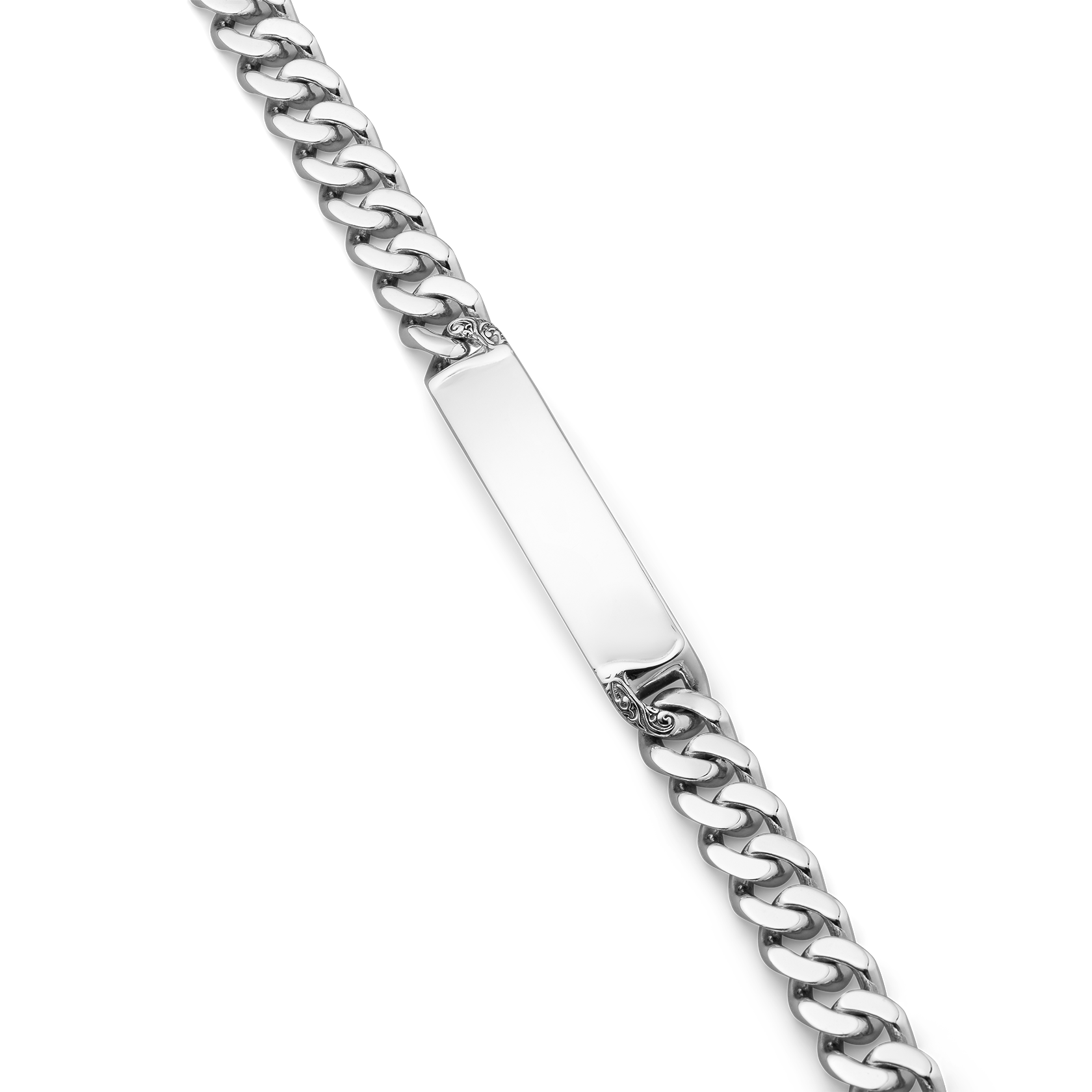 Meridian Sterling Silver ID Tag Bracelet