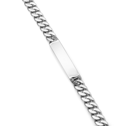 Meridian Sterling Silver ID Tag Bracelet