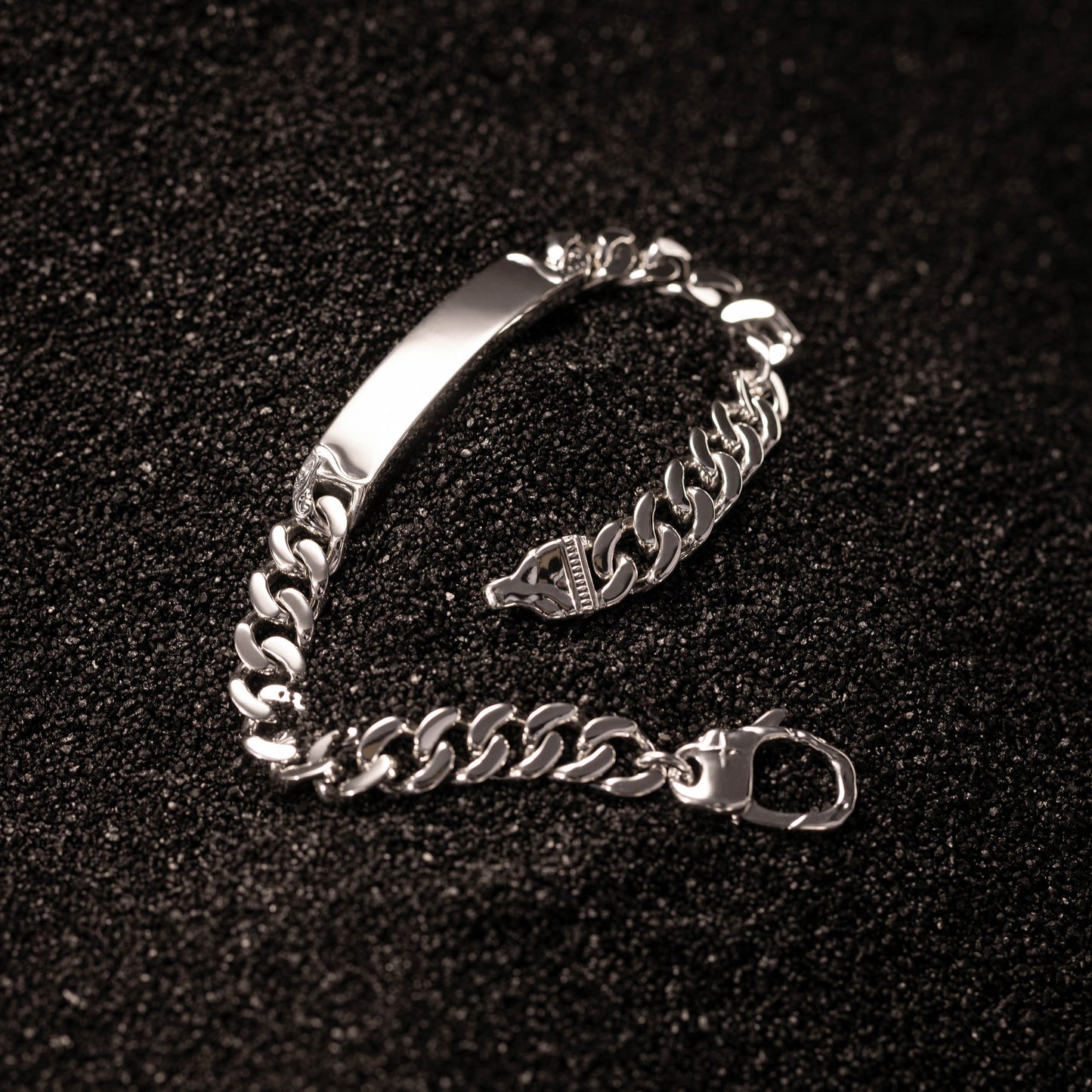 Meridian Sterling Silver ID Tag Bracelet