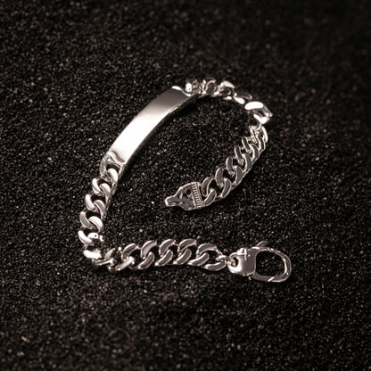 Meridian Sterling Silver ID Tag Bracelet