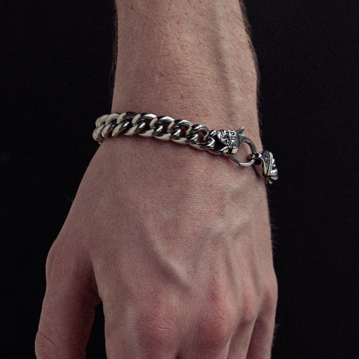 No Vacancy stainless steel bracelet - on figure