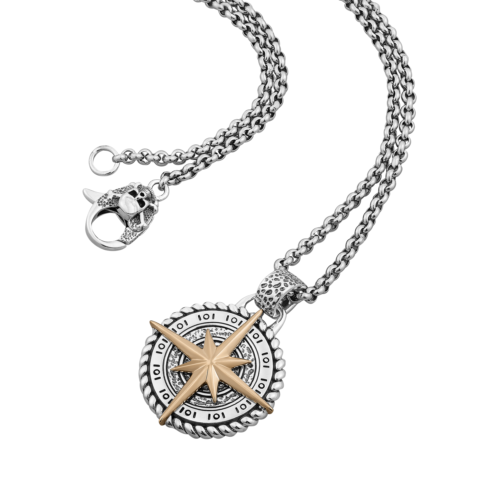 CLOCKS AND colours/NORTH STAR X BRASS INLAYネックレス Clocks and Colours | Sterling Silver Jewelry | North Star x
