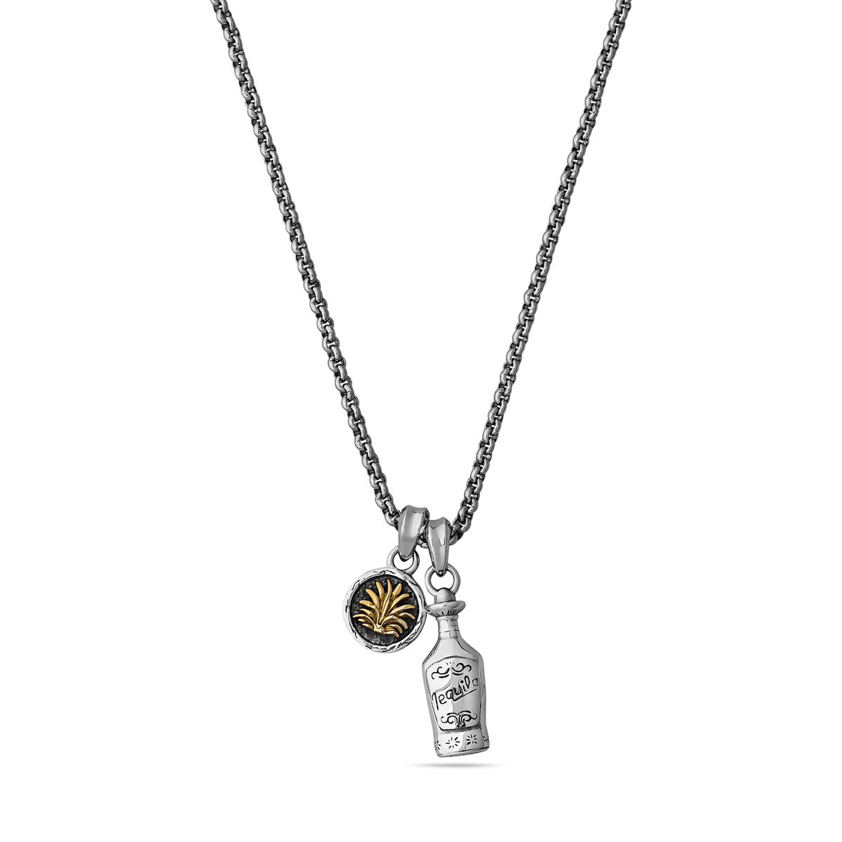 Perla Tapatia sterling silver and brass necklace - off figure