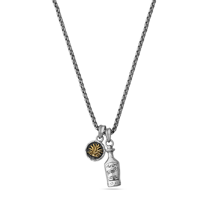 Perla Tapatia sterling silver and brass necklace - off figure