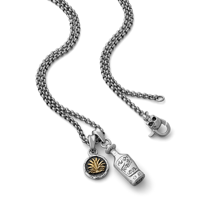 Perla Tapatia sterling silver and brass necklace - off figure
