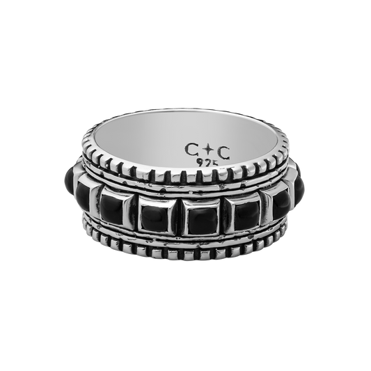 Phronesis Sterling Silver Ring with Black Onyx.