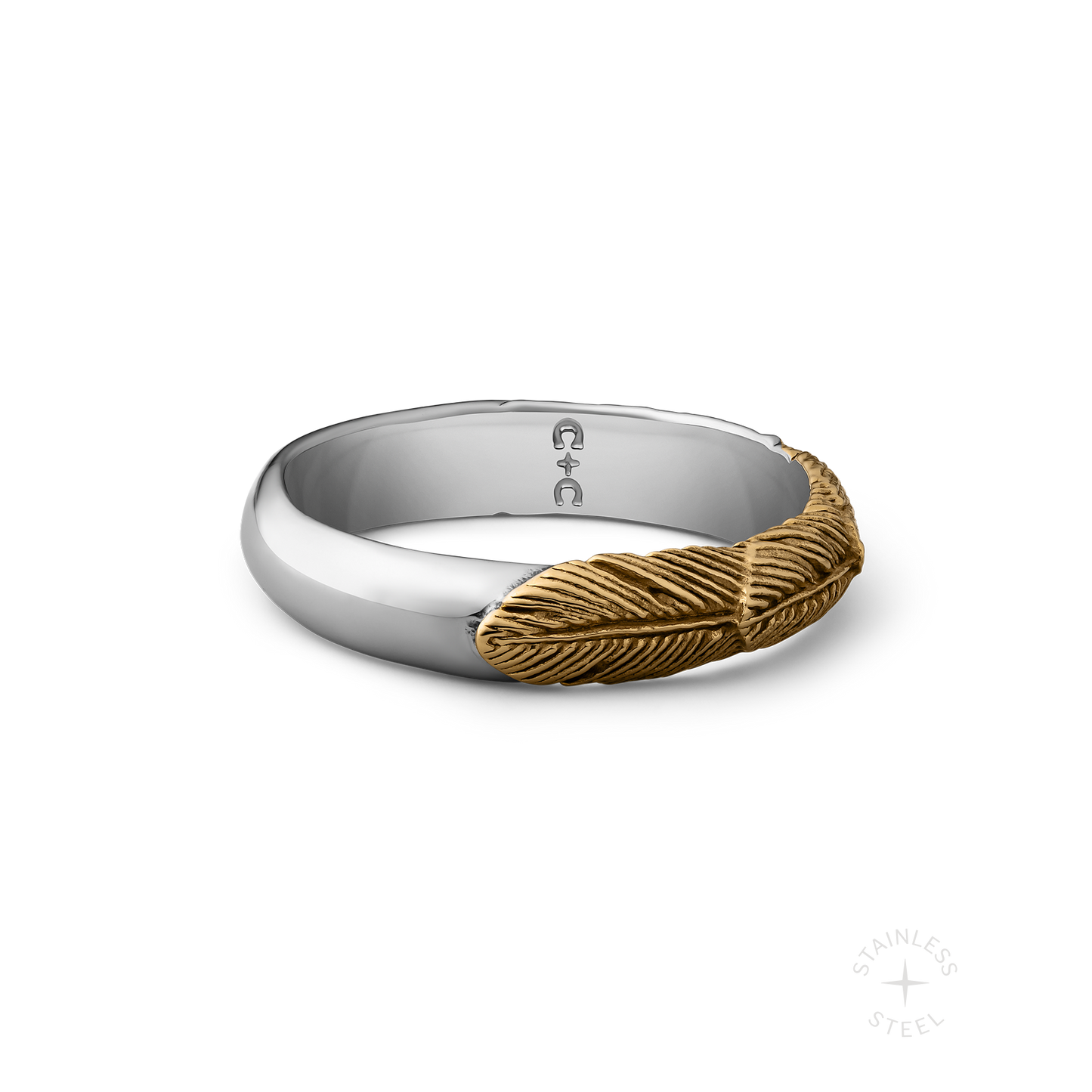 Prosper stainless steel ring - off figure