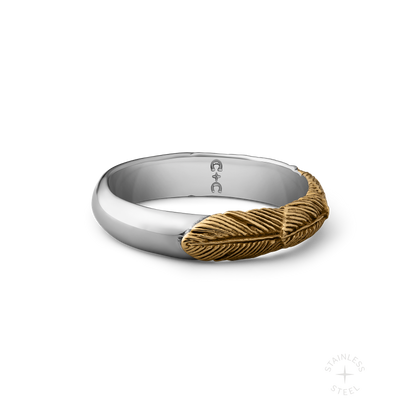 Prosper stainless steel ring - off figure