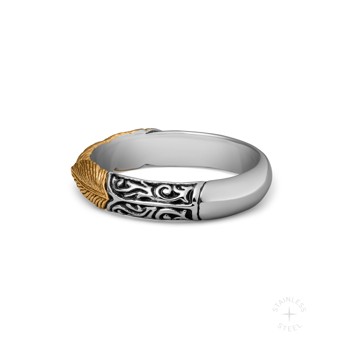 Prosper stainless steel ring - off figure