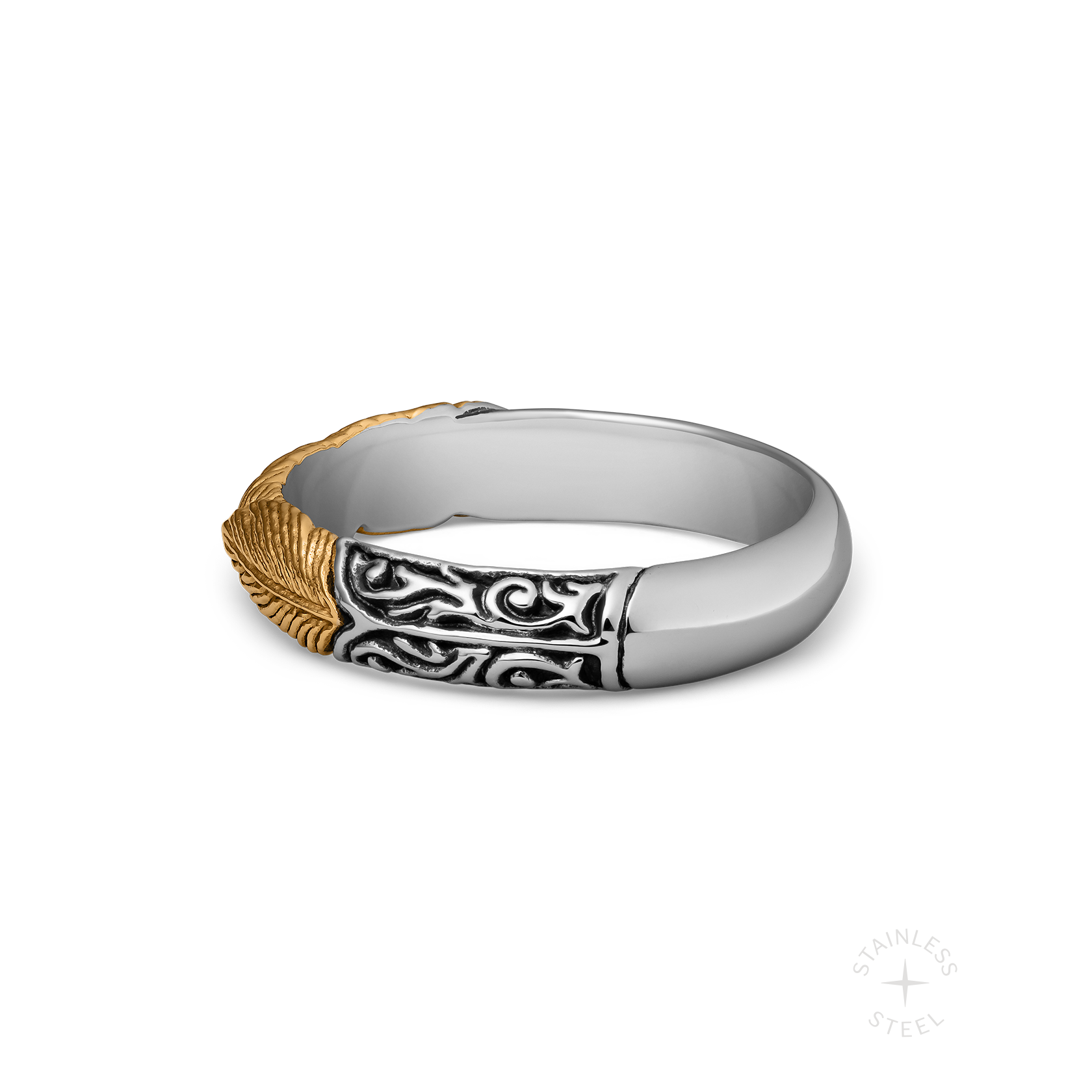 Prosper stainless steel ring - off figure