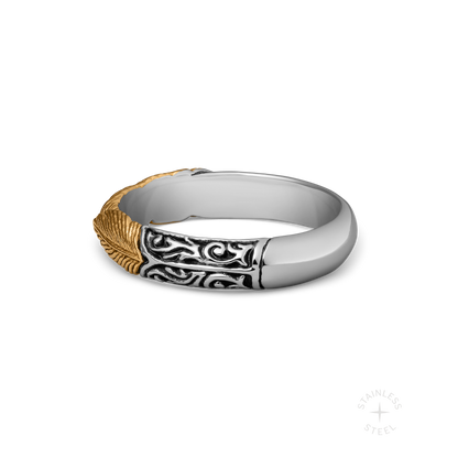Prosper stainless steel ring - off figure