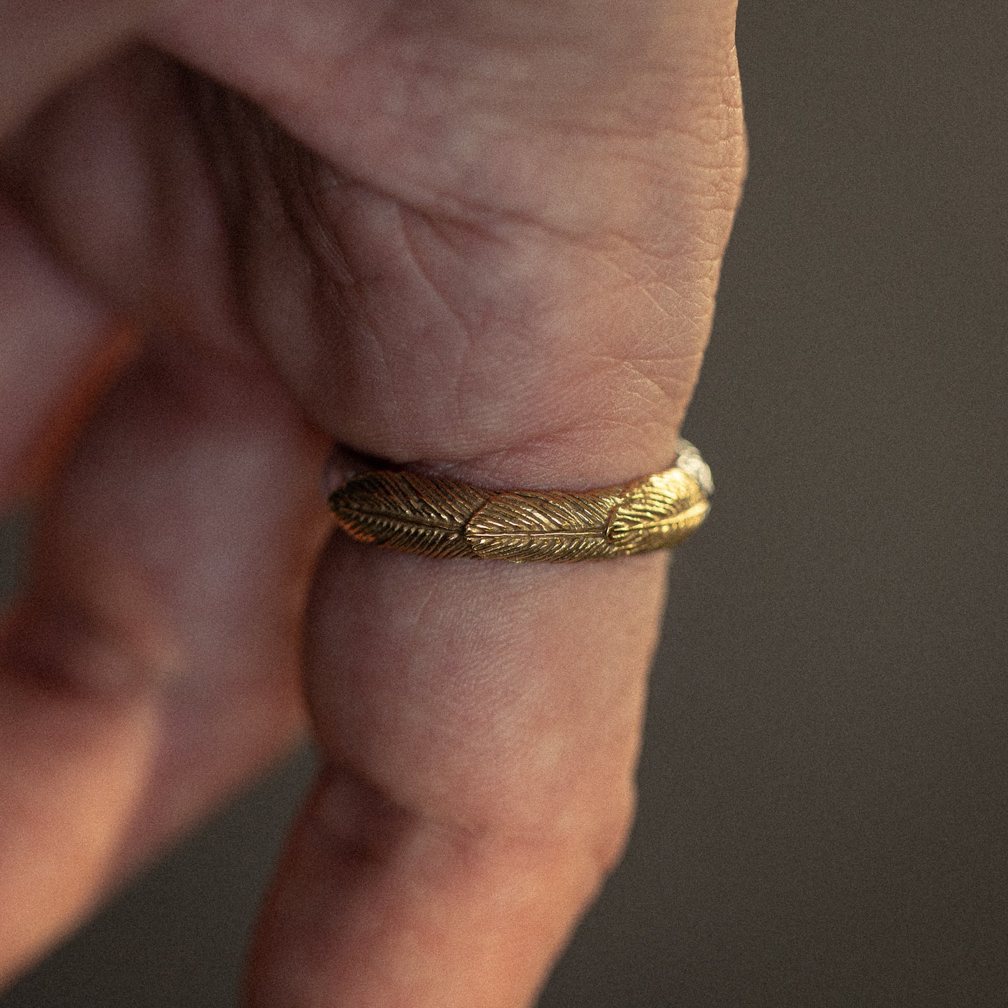 Prosper stainless steel ring - on figure