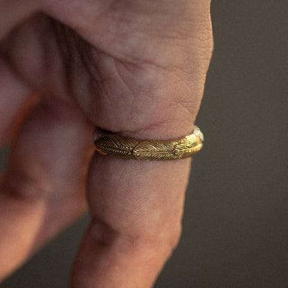 Prosper stainless steel ring - on figure