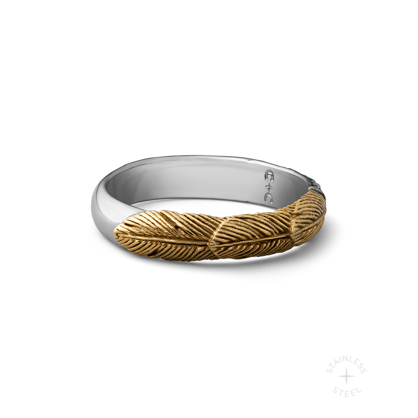 Prosper stainless steel ring - off figure