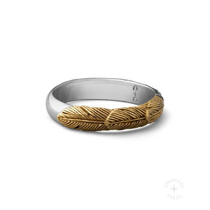 Prosper stainless steel ring - off figure