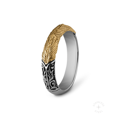 Prosper stainless steel ring - off figure