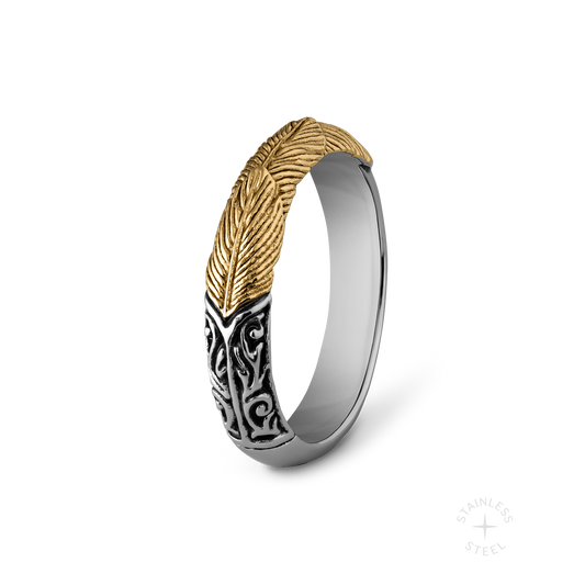 Prosper stainless steel ring - off figure