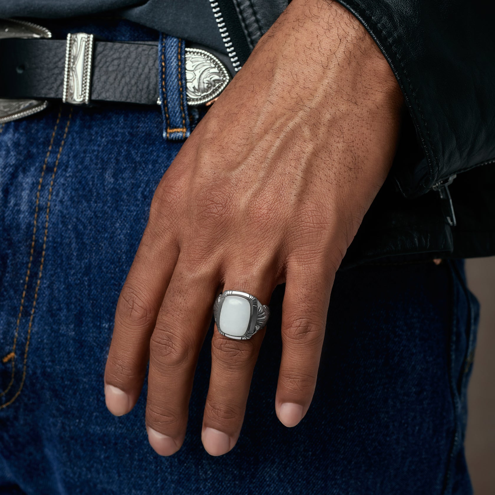 Clocks and Colours Sterling Silver Accessories The Relic Ring