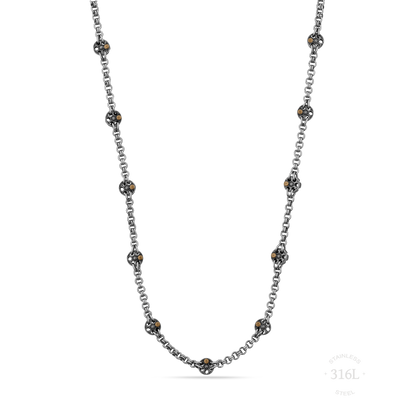 Revolver Stainless steel chain necklace for men