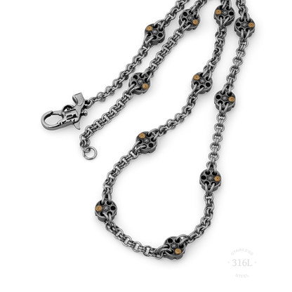 Revolver Stainless steel chain necklace for men