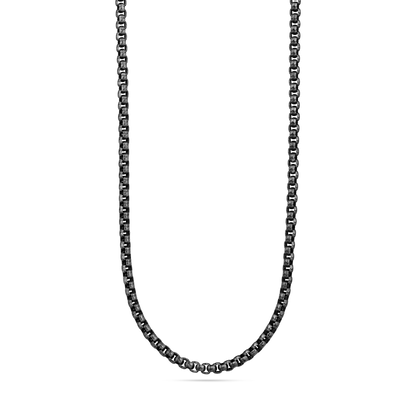 rounded box chain necklace for men