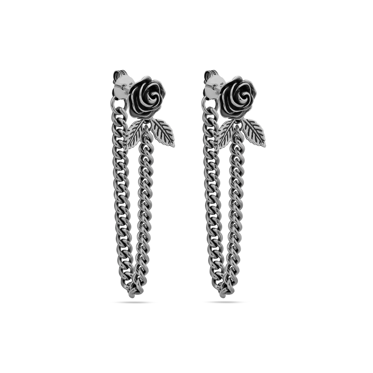 Sub Rosa sterling silver earrings - off figure