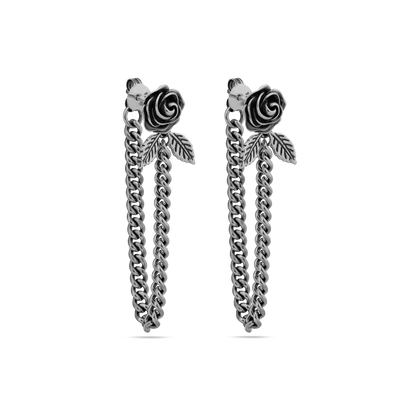 Sub Rosa sterling silver earrings - off figure